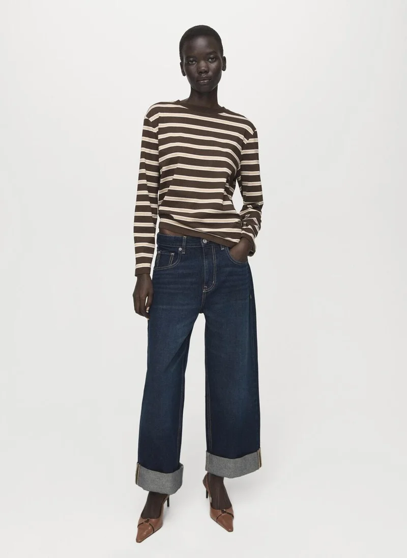 Mango  Long-sleeved striped t-shirt for Women | Best Price UAE